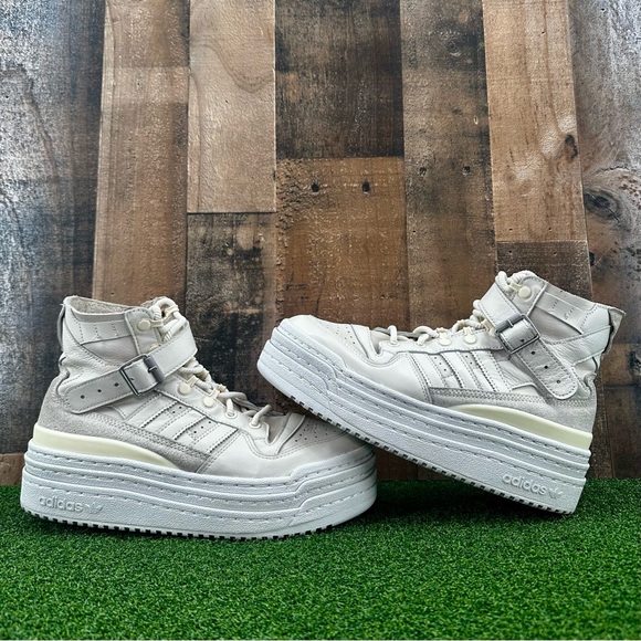 adidas Triple Platforum Hi‎ Off White Shoes - Size 7 Men’s, 8.5 Women’s (S42803) - Picture 2 of 9